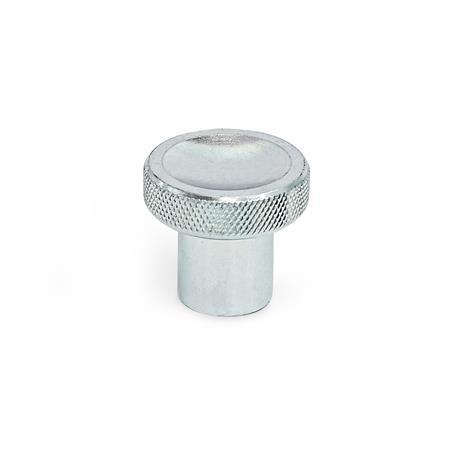 Noix moletées M6 Rond boutons collier zingage 5Pcs Noix moletées M6 Rond boutons collier zingage 5Pcs