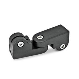 GN 285 Gelenk-Klemmverbinder, Aluminium Oberfläche: SW - schwarz, RAL 9005, strukturmatt