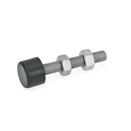 Vis de serrage GN 807: Inox, avec/sans embout de protection