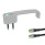 GN 422 Poignées étriers, zinc moulé sous pression, avec fonction de commutation électrique / avec voyant lumineux, avec 2 éléments fonctionnels Élément fonctionnel 1: TK - Bouton, avec LED, rouge/vert (bicolore)
Élément fonctionnel 2: RO - Bouton, verrouillage, sans LED
Type de raccordement: S025 - Câble avec connecteur, 0,25 m
Finition: SR - argenté, RAL 9006, finition texturée