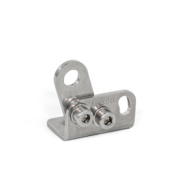 GN 801.3 Porta sensore, acciaio INOX, per sgancio rapido con base orizzontale, con/senza sensore Tipo: V - Per attrezzo di serraggio rapido con leva verticale<br />N° identificativo: 2 - Senza interruttore di prossimità