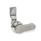 GN 515 Chiusure, acciaio INOX, con corpo di contenimento esteso, con manopola Tipo: HGN - Con leva