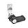 GN 115 Chiusure, lega di zinco pressofusa, con manopola, collare corpo di contenimento nero Tipo: HG - Con leva
