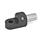 GN 483 T-Laschen-Klemmhalter, Aluminium Oberfläche: ELS - eloxiert, schwarz
Form: W - mit Bolzen