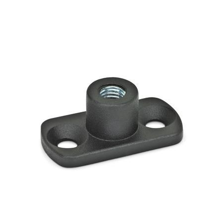 Flange filettate GN 3490: Fusione di precisione in acciaio, per sistemi di profilati