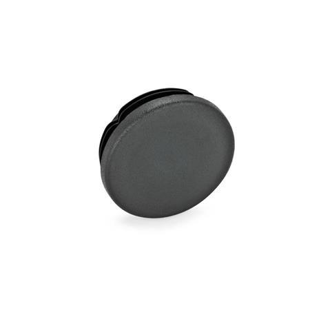 GN 991 Endstopfen, Kunststoff, rund oder quadratisch d / s: D - Durchmesser
Farbe: SW - schwarz, RAL 9005, matt
