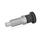 GN 817 Doigts d'indexage en inox, bouton en plastique Matériau: NI - Inox
Type: B - sans position de repos, sans contre-écrou