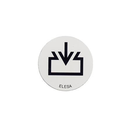 Aluminiumschilder GN 747.1: für Verschlussschrauben GN 745 / GN 745.2, mit Einfüllsymbol